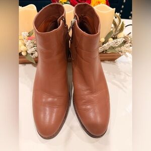 Brown Leather Ankle Boots